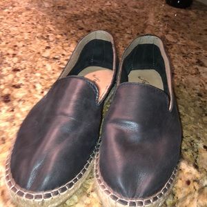 Free people loafers blk leather size 38 not new
